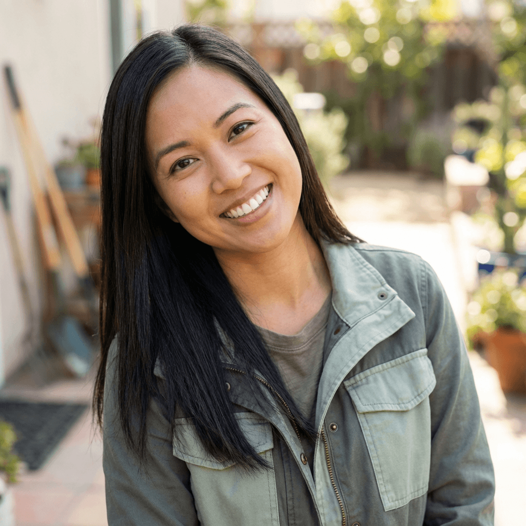 Sofia Ramirez, a grateful female resident in her late 20s, with an approachable look